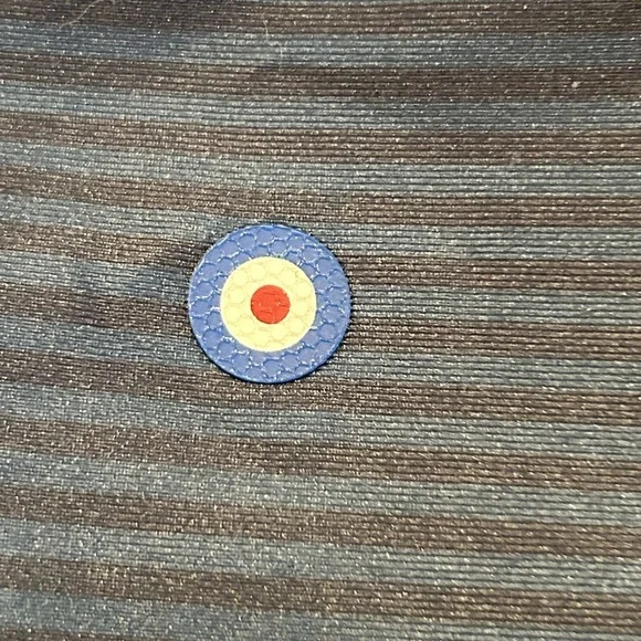 New Ben Sherman Navy Striped Polo / Golf Performance Shirt - Size Small 🇬🇧 - Picture 7 of 10